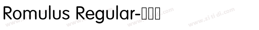 Romulus Regular字体转换